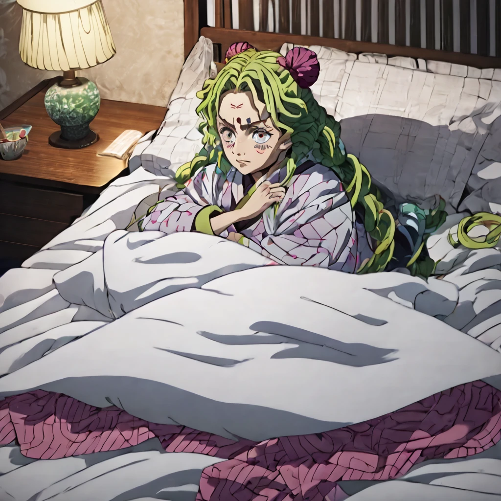 Kanroji Mitsuri/Kanroji Mitsuri Demon Form LORA - Kimetsu No Yaiba - Demon Slayer / Demon slayer - [PonyV6/AutismMixXL]

1.35she is sleeping in her bed without sheets, she sleeps on her side