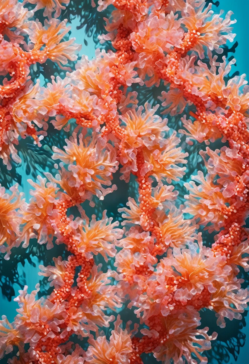Soft coral made from glass candy wrappers,abstract,Chen Jialing