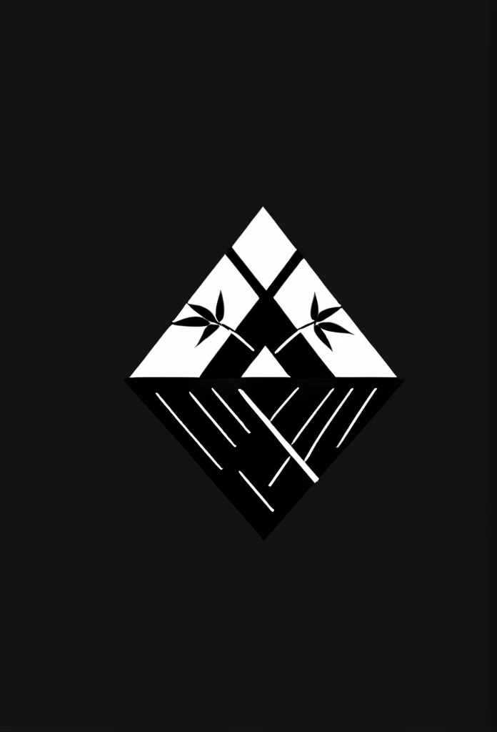 A stylish logo for a Japanese rice ball specialty store. The rice ball is drawn on the logo so that anyone can see that it is a rice ball.、A typical Japanese bamboo grove、Bamboo leaf、etc、Like a beautiful, beautiful road、The onigiri in the logo is a very warm design The colors are black and white A very cool and stylish design Chic and modern design The background is white