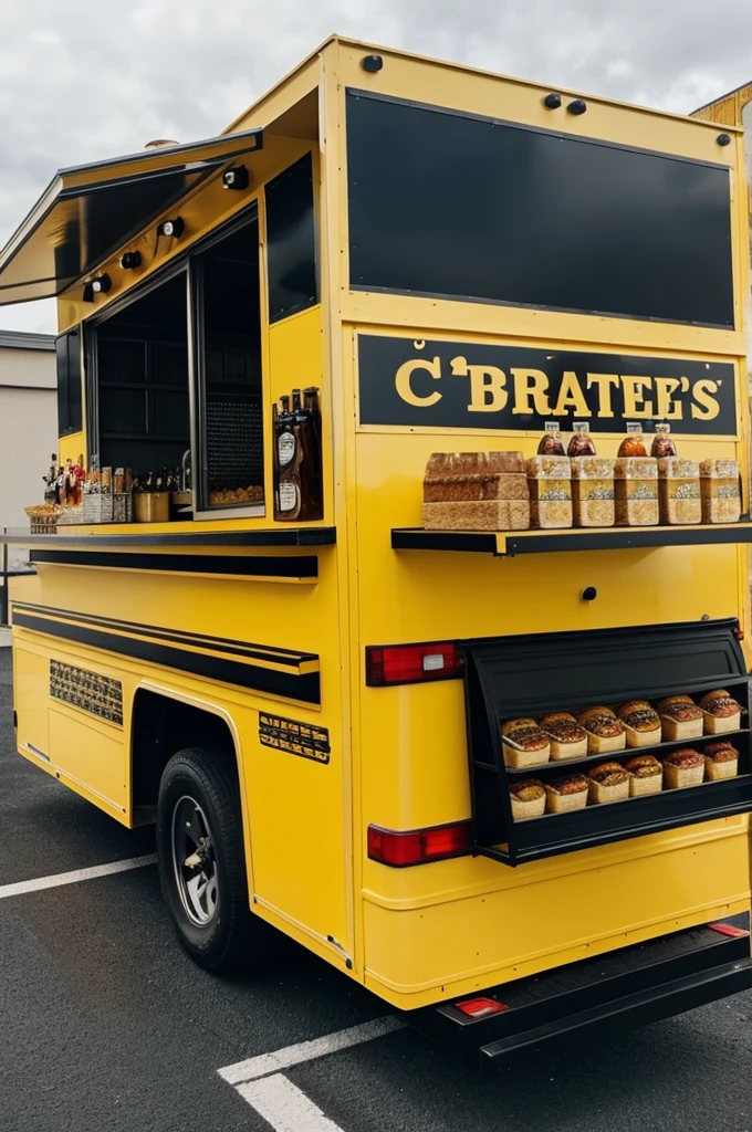 you can create a black and gold food truck

