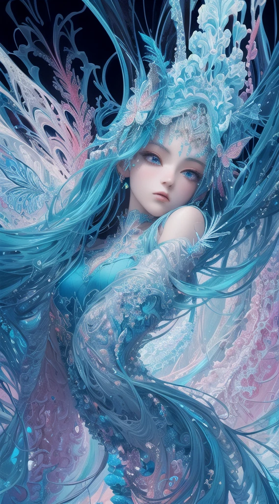 (masterpiece, top quality, best quality, official art, beautiful and aesthetic:1.2),extreme detailed,(fractal art:1.3),colorful,highest detailed,Dreamy Atmosphere,Bright color,
hudie,luminescence,butterfly,