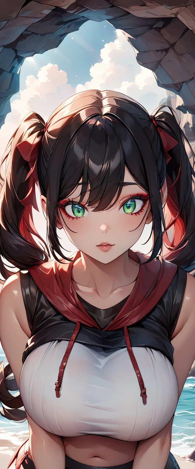 Cute elf loli,girl, 1girl,(((Little Lori,small body,small))),(((16 years old))),((anime elf loli with extremely Cute and beautiful braided hair)),(((elf, elf earlat chest))),((((black hair:1.35,Double ponytail hair,coloRed inner hair,Ear breathing)))),(((Red_Eye:1.3))),Wheels within wheels Eye,beautiful detailed Eye,symmetrical Eye,big Eye:1.5,(((shiny skin:1.5,fair skin: 1.5,The skin is tanned,shiny skin,very shiny skin,shining body,plastic glitter skin,exaggerated shiny skin,glowing skin))),(,detailed body,Detailed weapons,(Detailed face)),
Cute,Bold,
collar, many accessories,Medium chest
(dynamic poses:1.0),Awkward,(centeRed,Scale to fit dimensions,Rule of Thirds),
(Glossy winter decorations),High resolution,sharp focus,(Super detailed,Very detailed),(realistic artwork:1.37),(Very detailed CG unity 8k wallpaper),(((bright colors,Vibrant theme))),(Wheels within wheels),(masterpiece),(best quality),