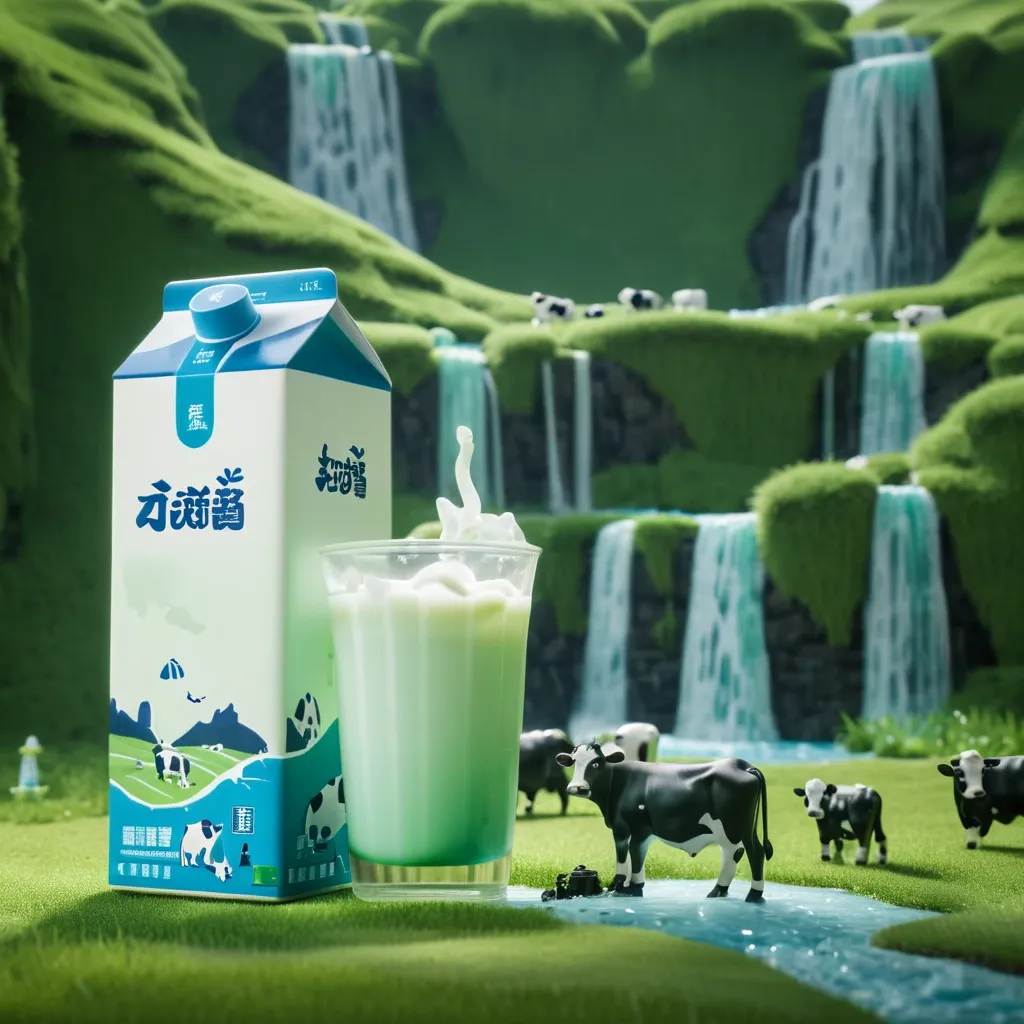 Milk advertising poster