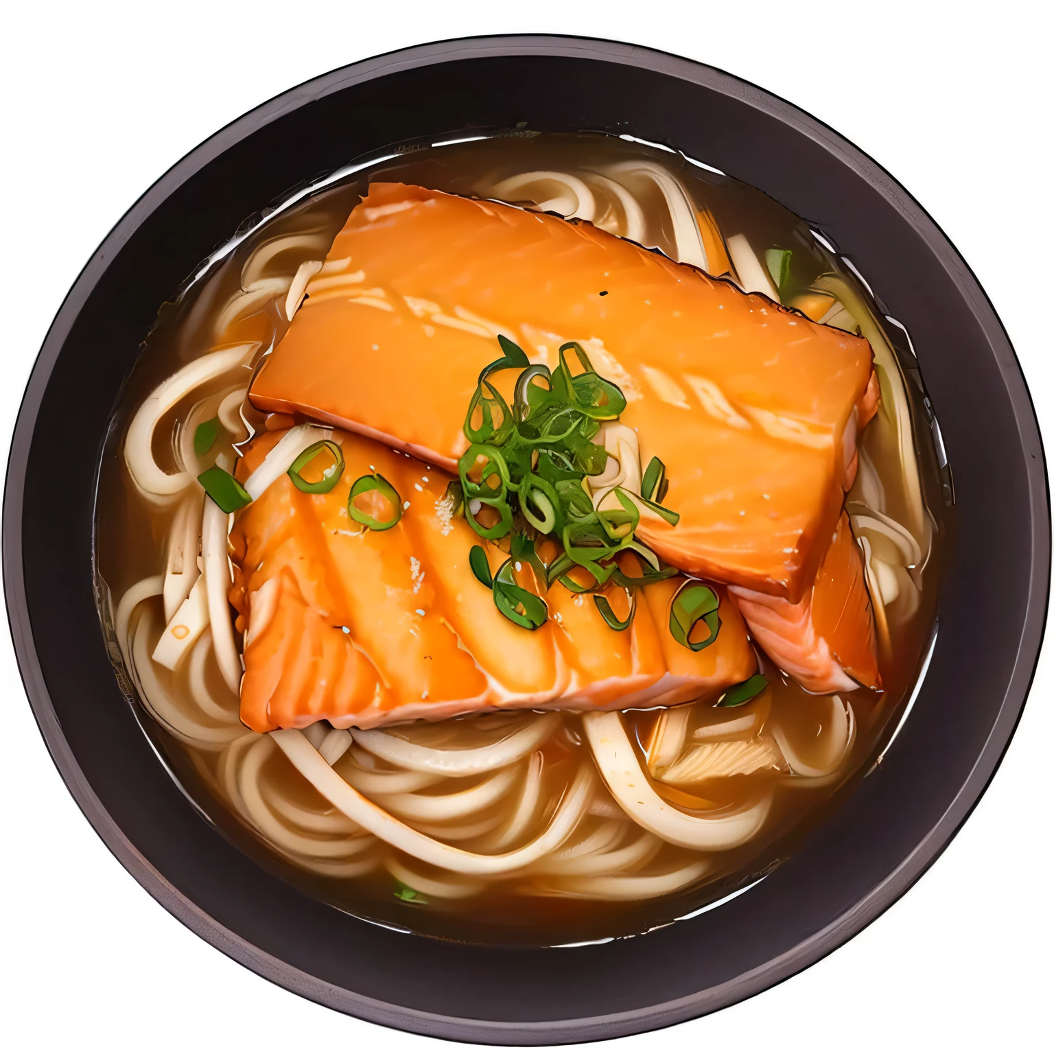 there is a bowl of Noodle with fish and Noodle in it, , Real photos of delicious Vietnamese noodles, Hyper-realistic food pictures, Salmon Koshroo, Noodle, Cangyue, Hand-Pulled Noodle, Amazing food illustrations, Okame, Katagiichi, Ryohei Koiso (Ryōhei Koiso) of inspiration, Otsutsuki Momoshiki
