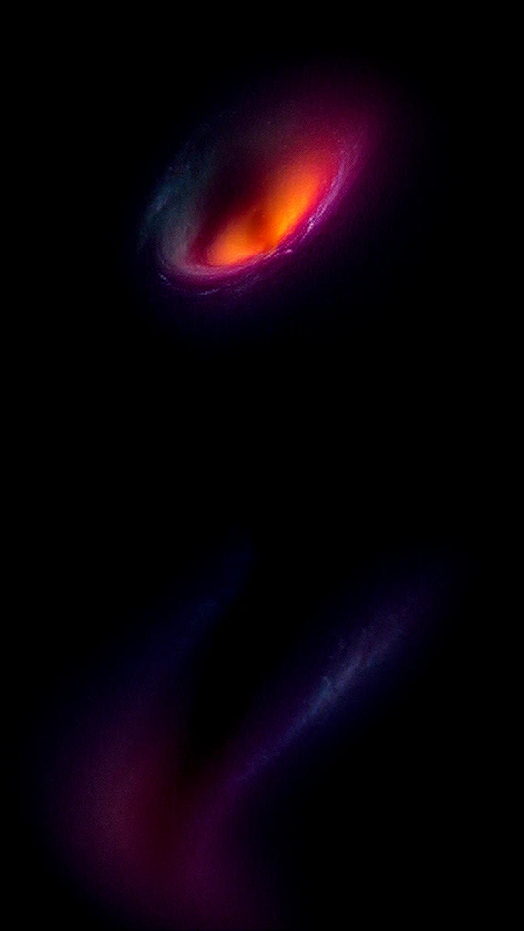 galaxy of colors, black hole swallowing rainbow