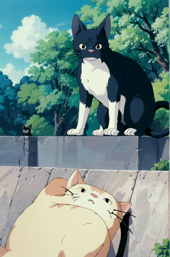 (((((ghibli style))),a cat,Structurally correct,Lovely