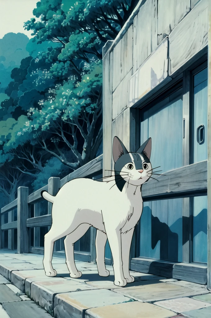(((((ghibli style))),a cat，Structurally correct，Lovely