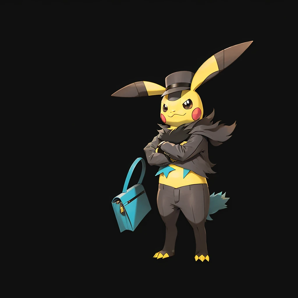 Pikachu wearing the lawyer hat