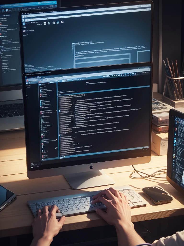 one screen ,coding,code in one screen