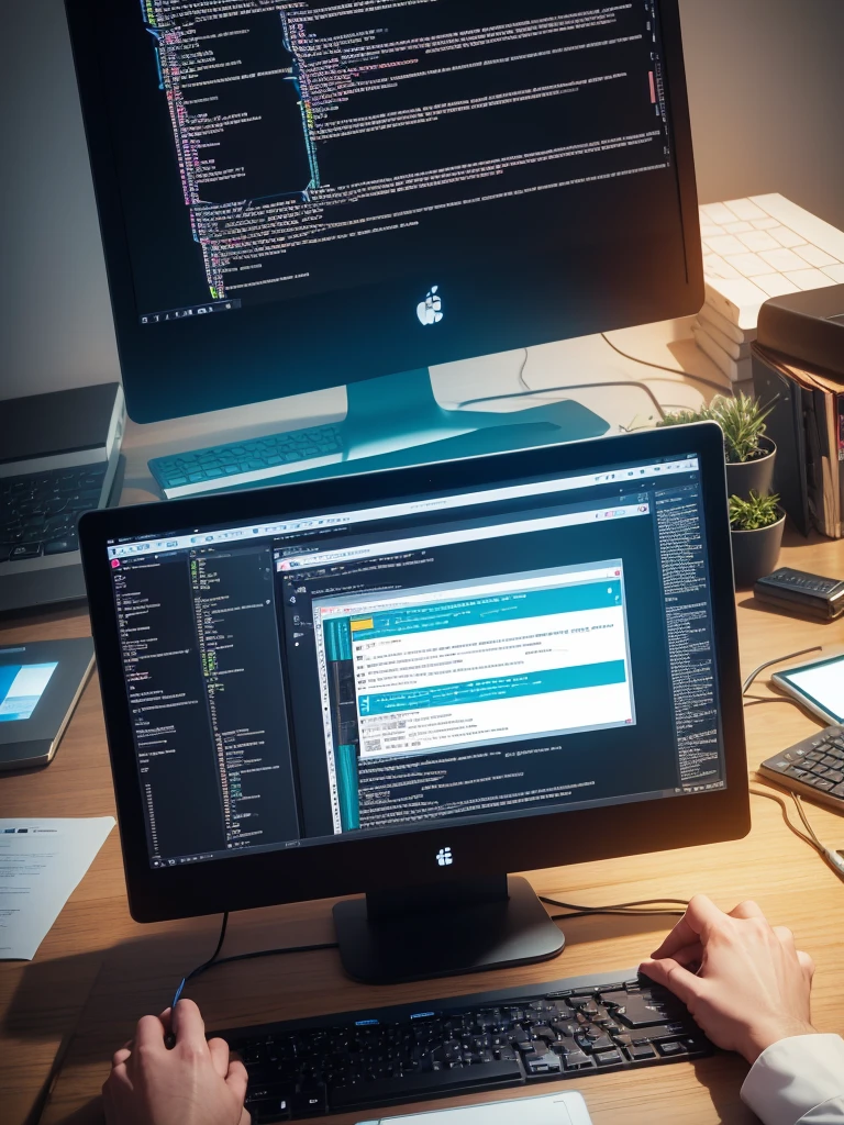 one screen ,coding,code in one screen