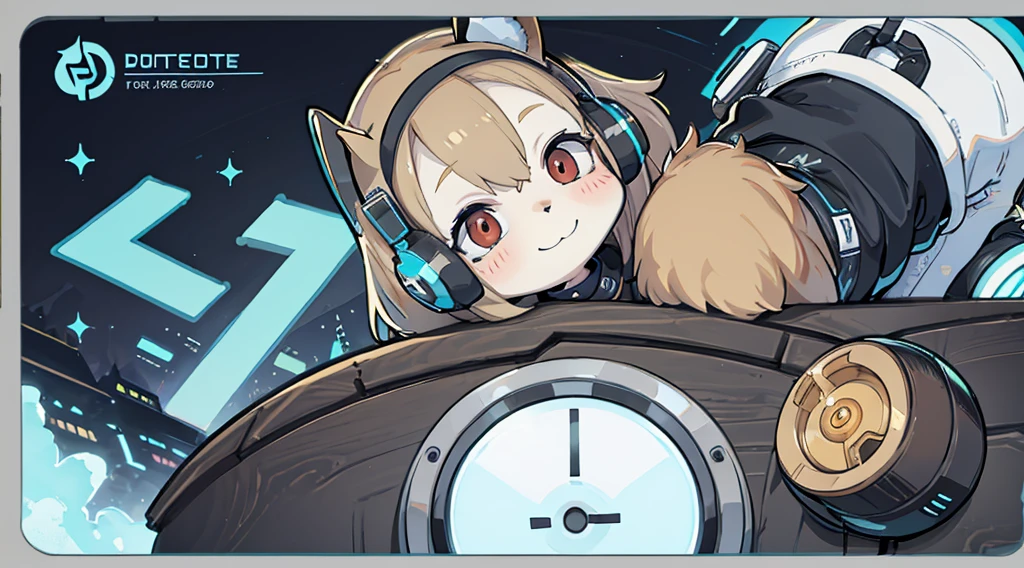 Sloth with headphones , App Icon, Ears are listening, No text, Sloth as DJ, round logo, Website Avatar, Solid background