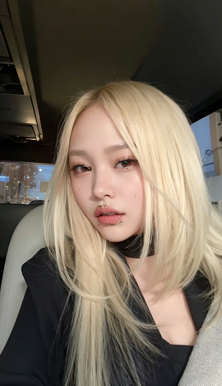 mulher loira com cabelos longos, vestindo jaqueta de couro vermelha e delineador, Cl, Sun Yunjoo, parque roseanne de blackpink, Desculpe, Retrato de Jossi do Blackpink, heonhwa choe, taken at the beginning of 2020, artista coreano, Tae June Kim, ava max, brilhante da chuva, portrait of japanese gyaru, korean idol, CL, Lee chaerin, kpop, korean, Jennie kim