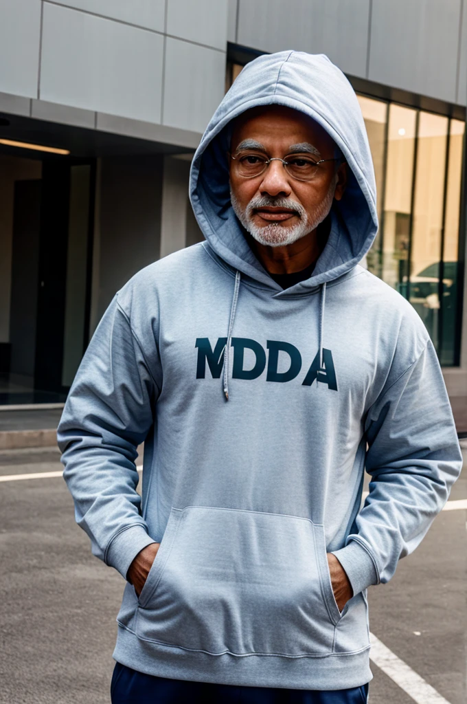 Modi in hoodie
