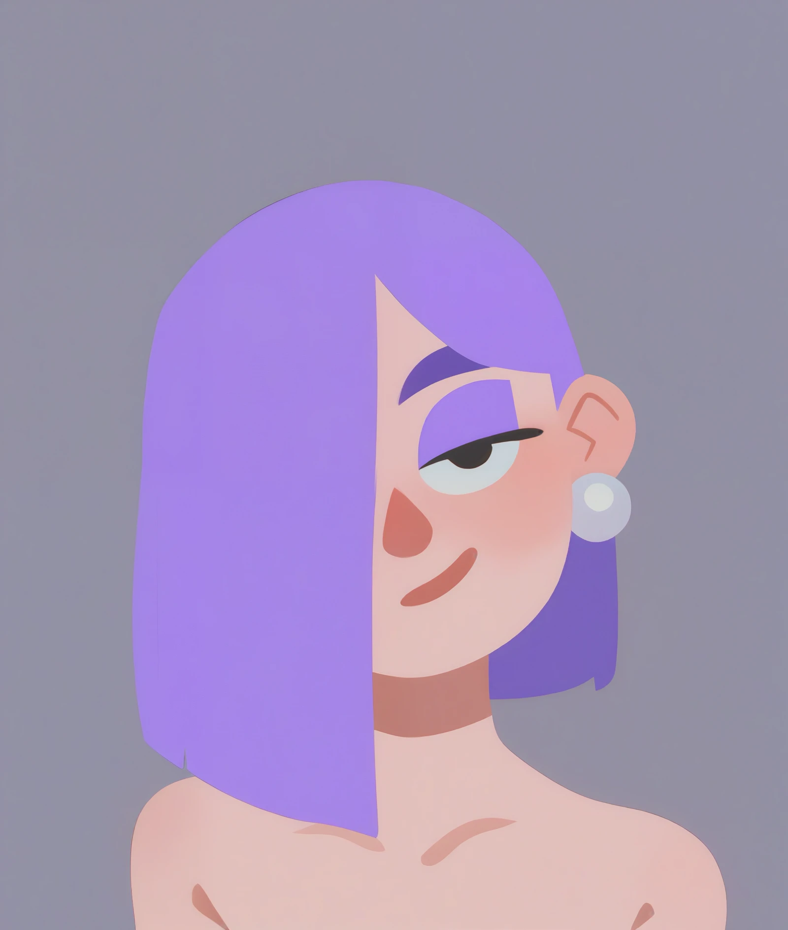 score_9, score_8_up, score_7_up, score_6_up, 1girl, solo, sexy, Lily, LilyDuolingo, girl, light purple hair, hair over one eye, purple nails, thin body, , Girl with a Pearl Earring,
(vector art:0.5)