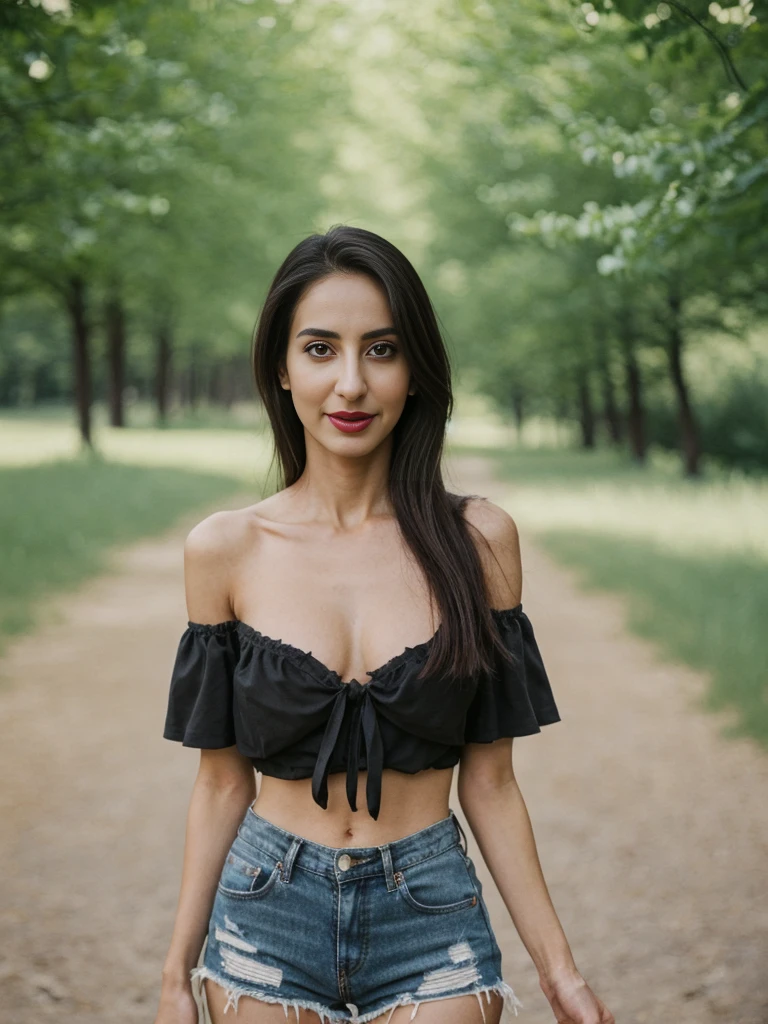 Noura, 1girl, solo, ((Qatari woman)), consistent face and body, ((MILF)), ((30 years old)), (mature), ((slim)), ((Qatari face)), (Qatari nose), (Qatari lips), ((medium straight hair)), upper body and upper legs, (background: overlooking eco-park in Manitoba), BREAK, (wearing light-black off shoulder blouse and ripped shorts), smirking, picnic shoot
Noura, 1girl, solo, ((Qatari woman)), consistent face and body, ((MILF)), ((30 years old)), (mature), ((slim)), ((Qatari face)), (Qatari nose), (Qatari lips), ((medium straight hair)), upper body and upper legs, (background: overlooking eco-park in Manitoba), BREAK, (wearing light-black off shoulder blouse and ripped shorts), smirking, picnic shoot
