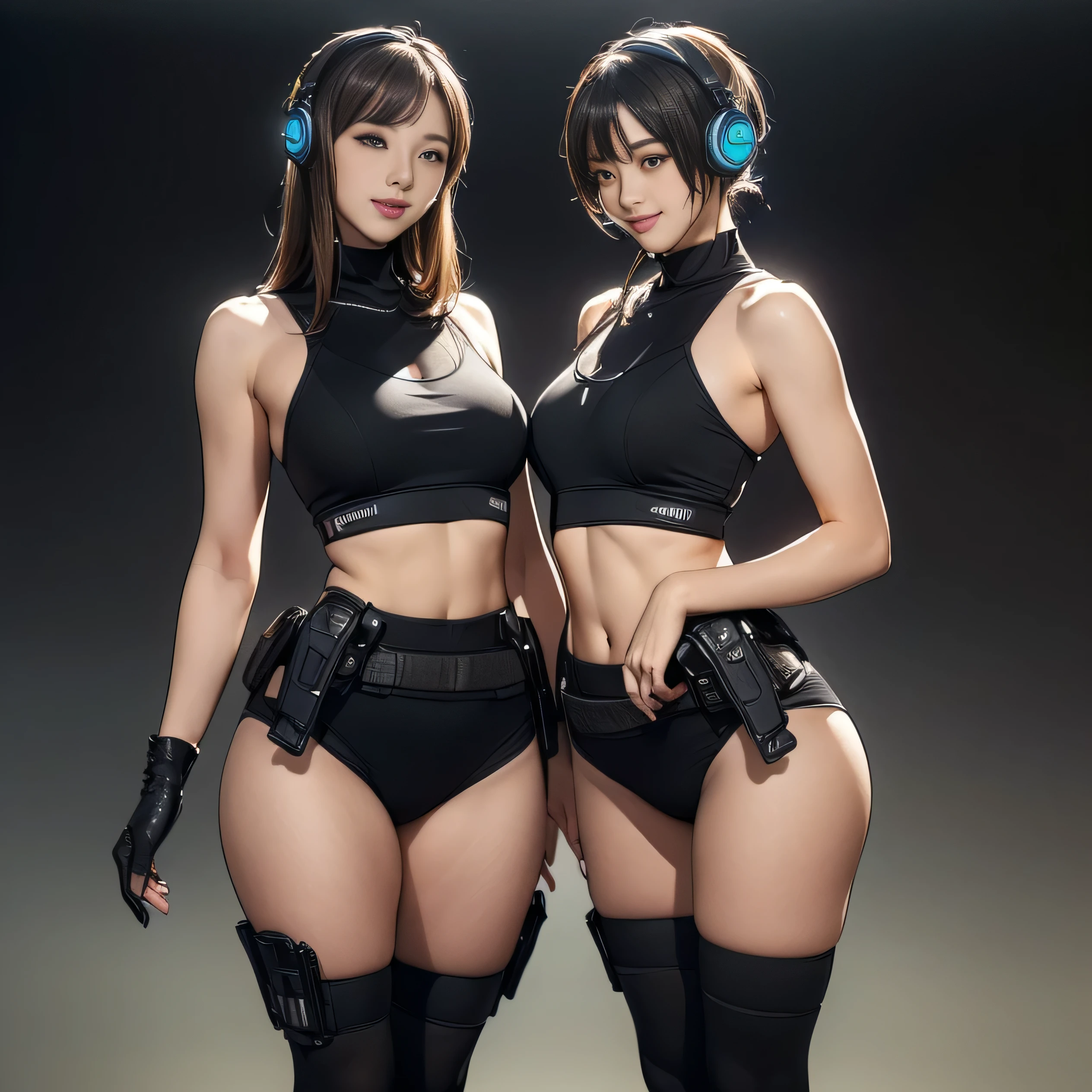 ​masterpiece、Top image quality、Black hair、Black bra、Colossal tits、mechs、animesque、8K,​masterpiece, bset quality,Colossal tits、（1girl in）、((Pit Girl Suit))、shinny skin、Shiny big、dark-brown eyes、 ((top-quality))、 Crisp focus:1.2、Highly detailed facial and skin texture、A detailed eye、face perfect、perfect bodies、art by、nffsw、Blur the background、japanes、Big breasts with a strong presence、Circuit field、Blur the background、Cowboy Shot、