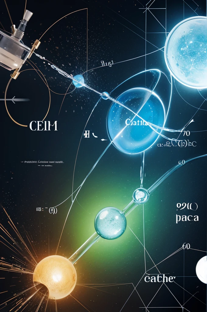 Chemical equations and various mathematical examples，The chemical equation of water is the center