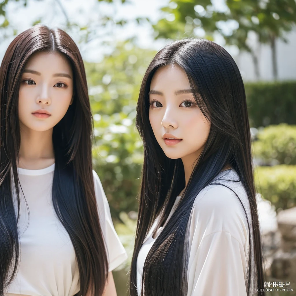 a woman with long hair,eyes black, korean girl, beautiful south korean woman, Asian characteristics, Hwasa do MAMAMOO , korean woman, beautiful young korean woman, Gongbi, gorgeous young korean woman, role model | artgerm, Chinesa, beautiful asian girl, Ilya Kuvshinov com um gato branco