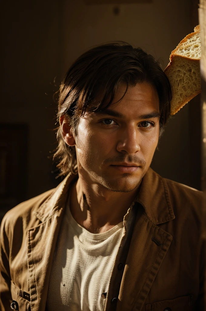 (masterpiece, best quality:1.2), cowboy shot, solo, male focus, 1. the face must be bread, human form