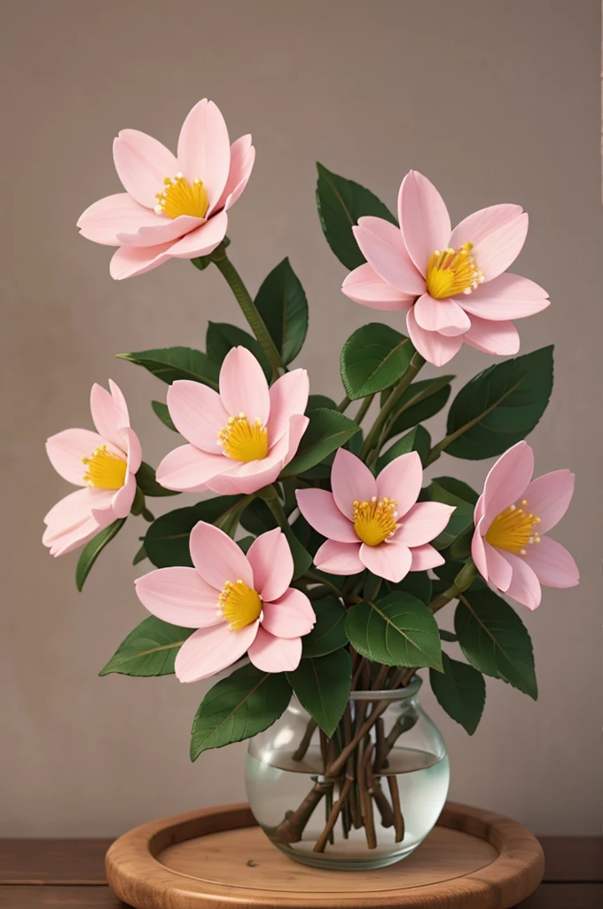 Myrtle flowers，Five petals