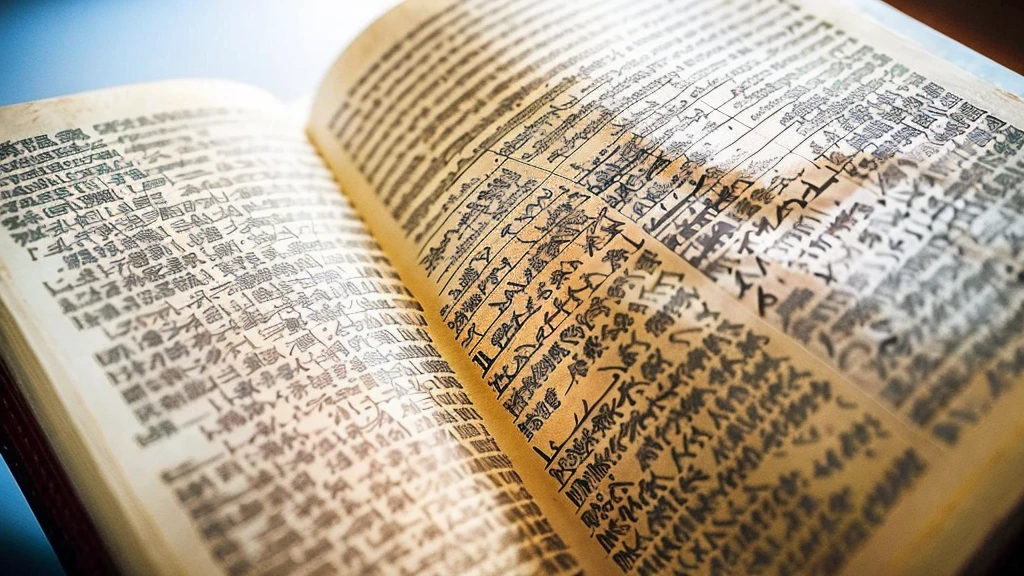 Close-up of an open Bible、Bible Manuscripts、Outdated、museum、high resolution