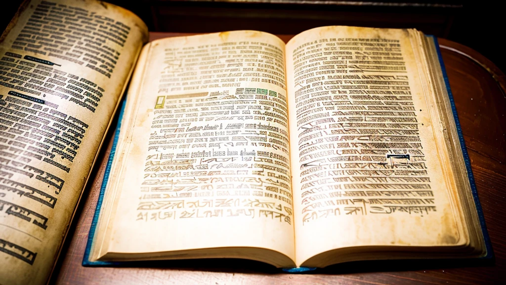 archeology、Hebrew、Open Bible、Historical documents、Bible Manuscripts、Outdated、museum、high resolution