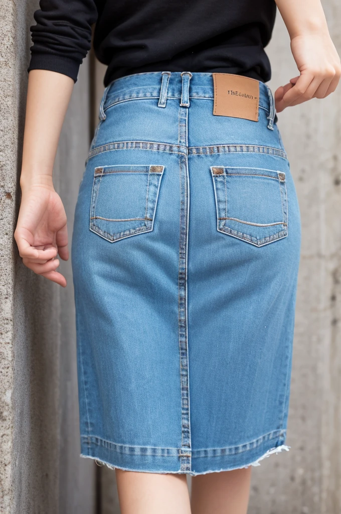 Put your hands in your skirt pockets