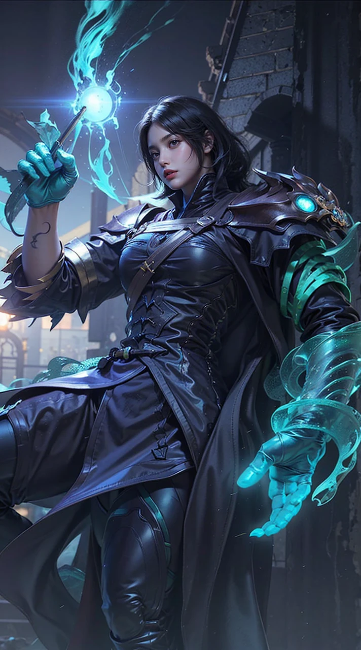 a close up of a girl(vexana) , green hair , big booobs ,  shadowbringers cinematic, 4 k detail fantasy, a beautiful fantasy empress, game cg, xianxia fantasy, xianxia hero, 2. 5 d cgi anime fantasy artwork, cinematic goddess close shot, ruan jia and artgerm, wow 4 k detail fantasy, hyperdetailed fantasy character
