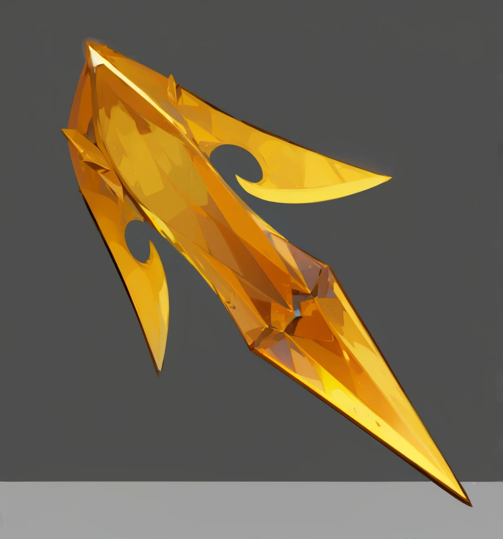 Orange gemstones,halberd,Spiked Gem