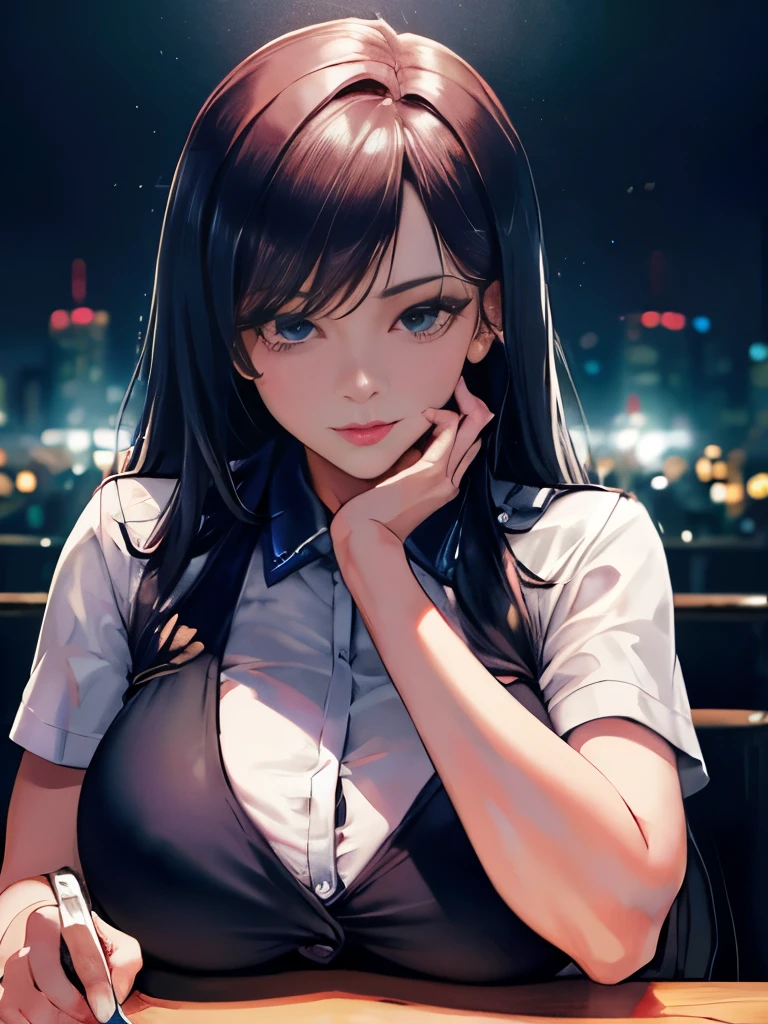 (Digital Artwork: 1.3), high quality, On the table, Highest quality, Super Detail, illustration, [4K Digital Art]、(Mood lighting:1.2), Depth of Field, Bokeh, 4K Solo, (Elite Detective、, Policewoman), stocking, City Lights, (Staring at the audience: 1.3), Lips parted, Red lips, Glowing skin, Hollows in the skin, best quality, Ultra-high resolution, (realism: 1.4),Putting fingers in someone&#39;s mouth, open mouth, Biting fingers, Suck your fingers, lick, Tongue, ivory, 伸出Tongue, Throw, POV hands, saliva, Tongue、(steam,Sweat), ((mini skirt)), trial room、Dark room、Stainless steel desk and tube chair、Fried pork cutlet rice bowl and lights on the table、With cuffs、(((Looking up)))，Pregnant women，Camel toe，Legs apart