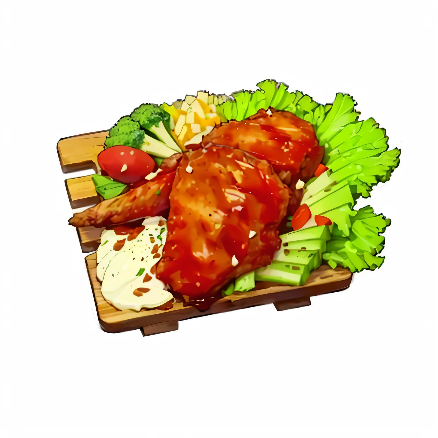 there is a plate of food with meat and vegetables on it, roast chicken, Huge wings, de kaethe butcher, cooked, juicy meat, Huge wings, Hyper-realistic food pictures, ❤🔥🍄🌪, meat factory, meat, meat texture, you being dragon food, Huge wings, Fried chicken, Bone Wings, Flame Wings, delicious food, Real wings