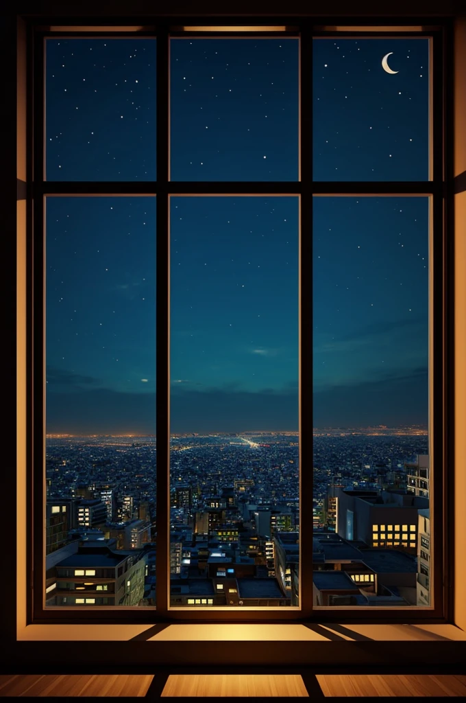 night window view cartoon image