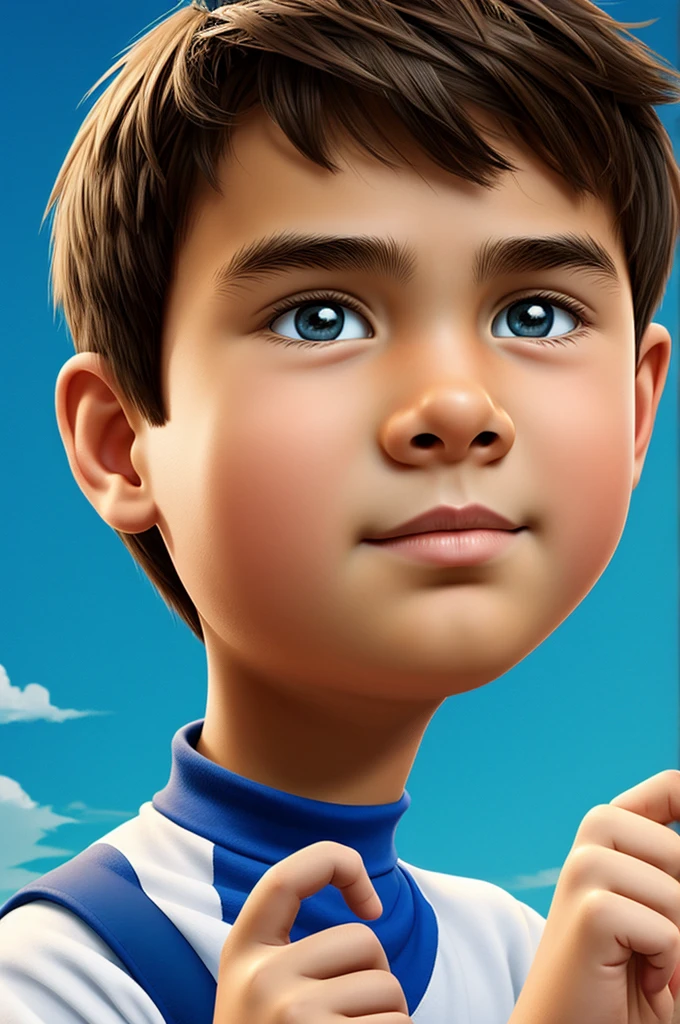 A young boy cartoon