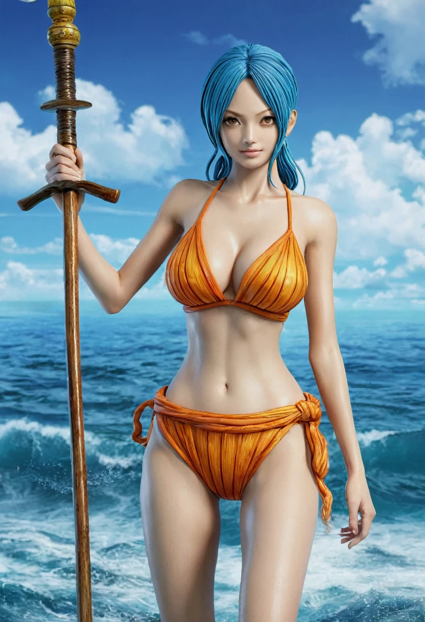 Realistic image humanoid nami character one piece