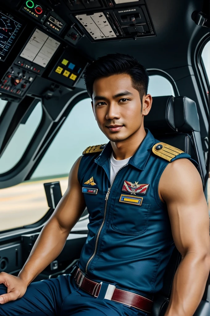 Malay handsome pilot