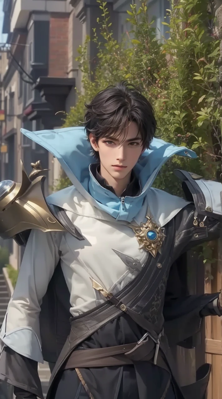 ((Best quality)), ((masterpiece)), (detailed), ((perfect face)), ((halfbody)) perfect proportions , colorful vibe ((perfect face)) detailed scenery background 