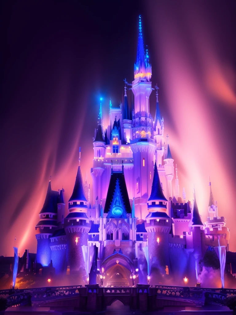Alafed Castle with the blue sky and bridge spreading out before you, Disney world, walt Disney world, Disneyland castle, background is Disneyland castle, Disney 8 k photo, Magic kingdom, Disney!!!!, Disney!!, Beautiful castle, Disneyland background, Magic Castle, Disney Disney, Disney land, A magnificent castle with a tall spire, Disneyland, Disney colors, Disney render