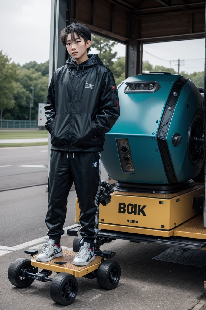 cao robo 4k hd going to skate
