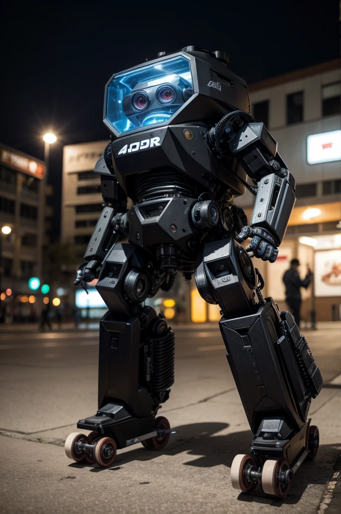 cao robo 4k hd going to skate