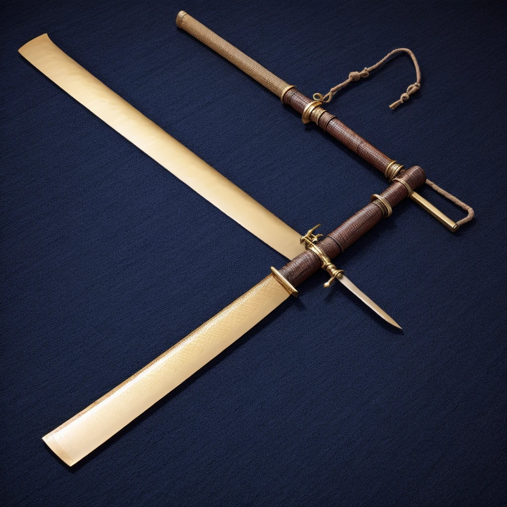 Golden Japanese Sword