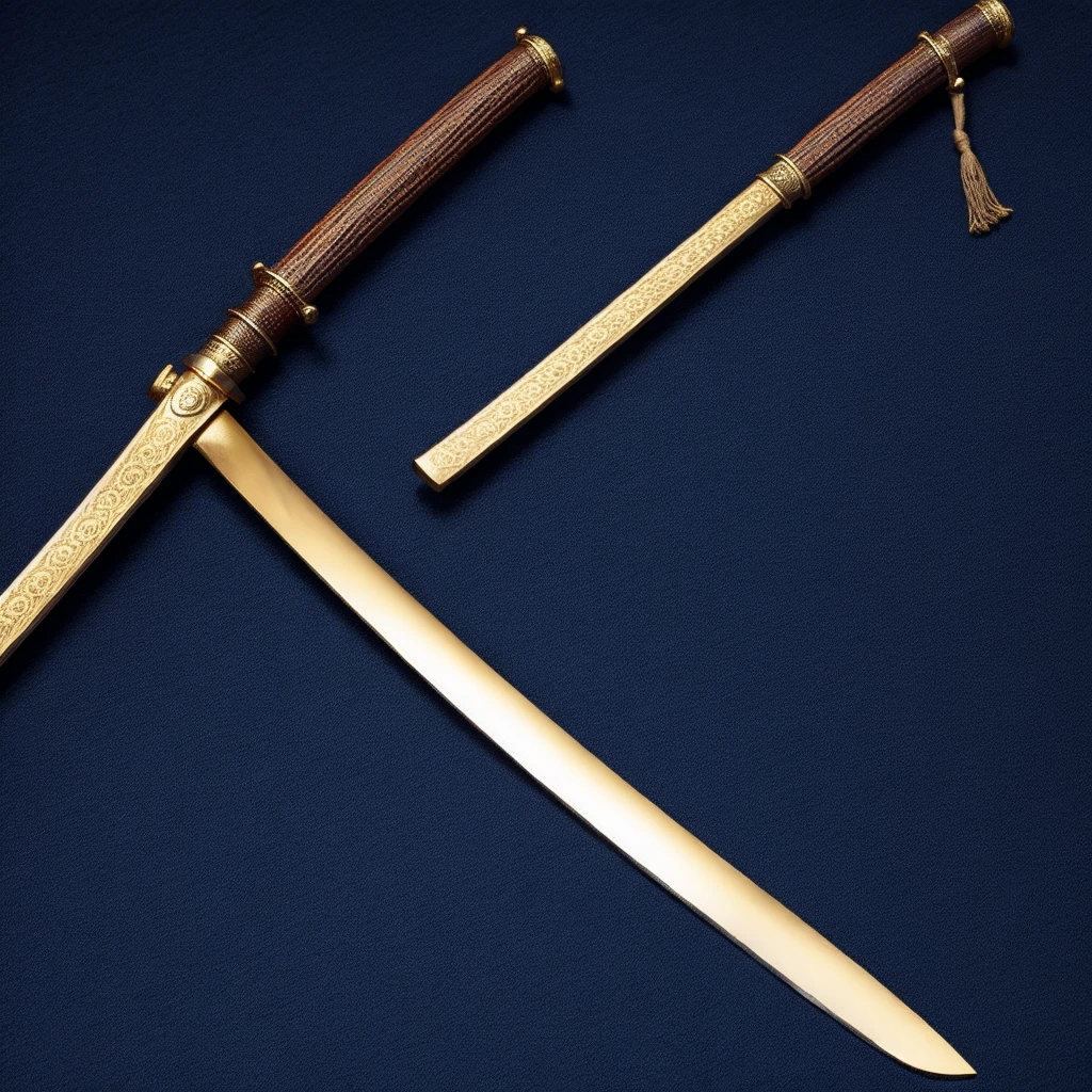 Golden Japanese Sword