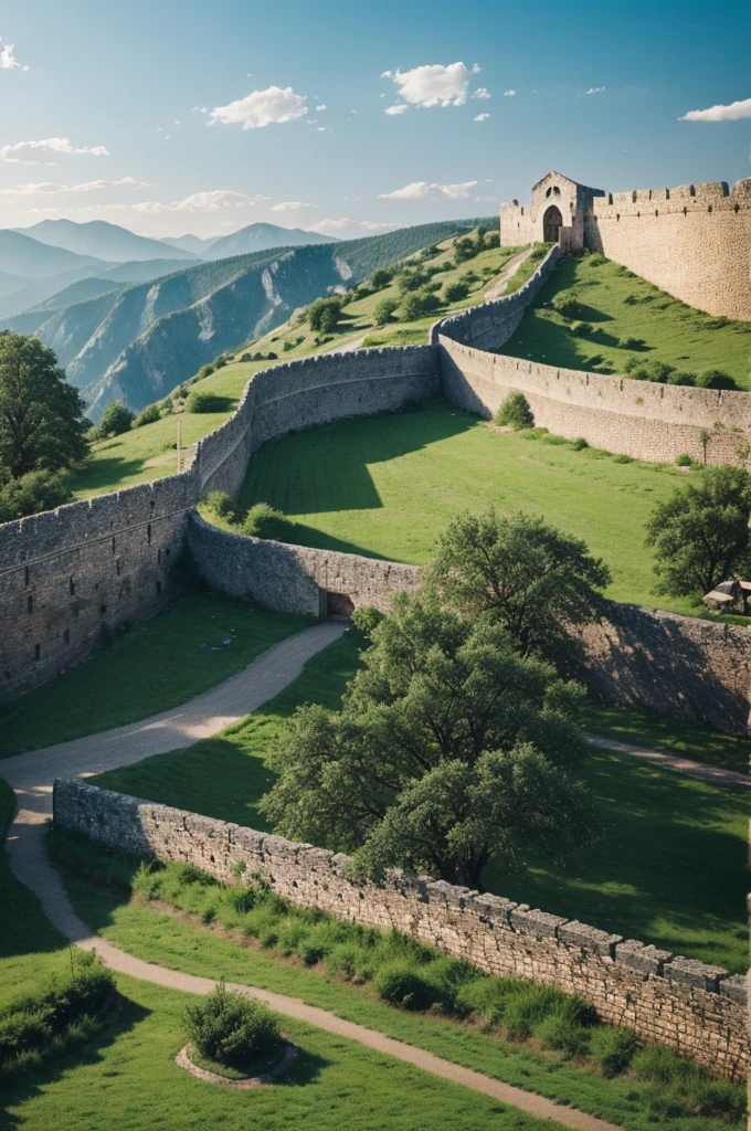 I want to create a town that lives within great walls., that there is nature and all that of a town. 
