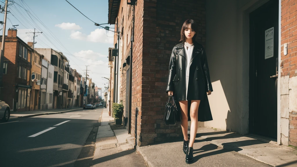A stylish CD jacket with a single person in it