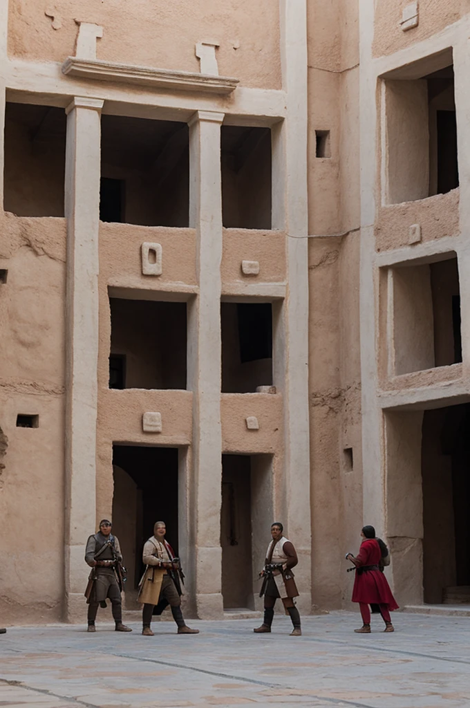 Attack of tateans, um pueblo con gramdes murallas que tapan el exterior 