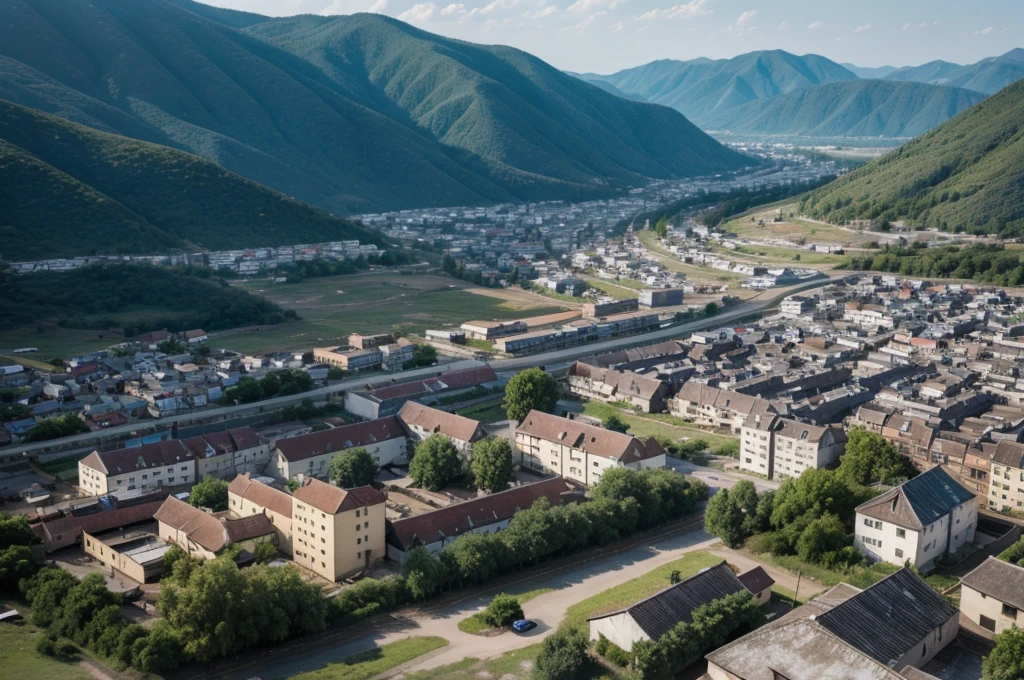 A town that is half hidden away from society, This town is surrounded by large walls so that no one can leave this town or have contact with the outside world. 