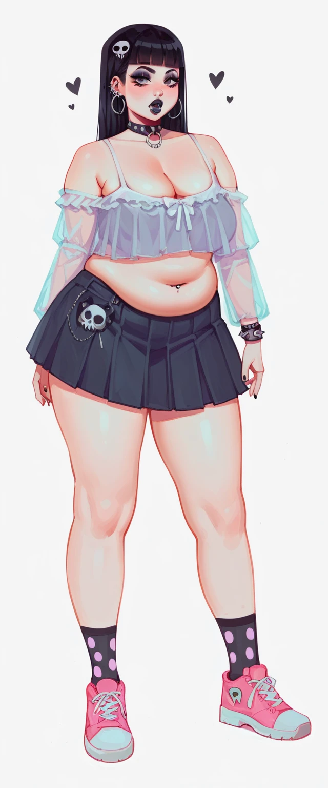 score_9, score_8_up, score_7_up, score_6_up, h3l3n, 1girl, goth ((thicc)) ((chubby)) ((huge tits))