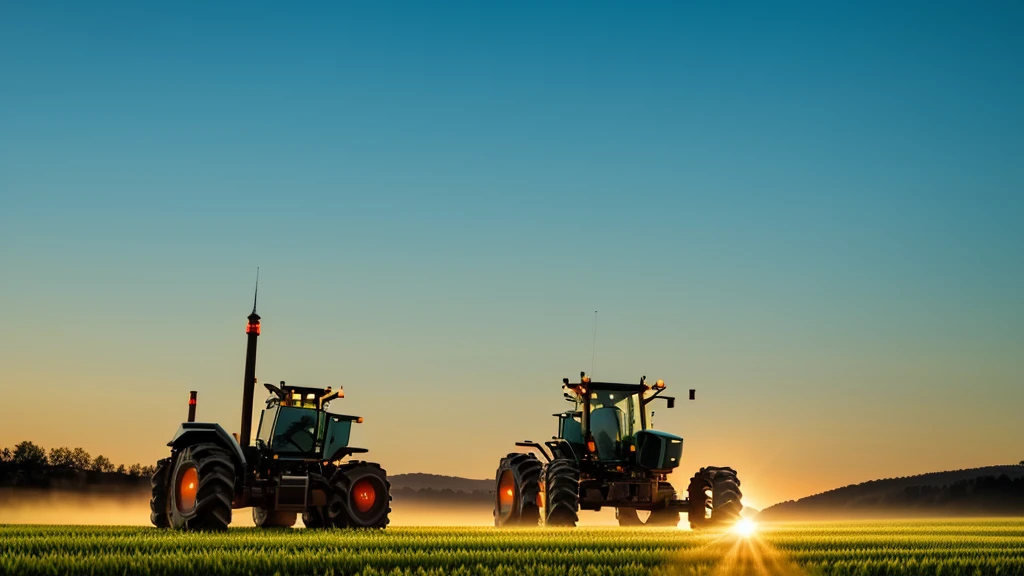 Generate a high-resolution conceptual image showcasing RTK technology. The scene should depict a drone in the air delivering cargo while an agricultural machine works on the farmland below. The overall style should be simple yet sophisticated, emphasizing the precision and innovation of positioning technology.
Additional Parameters:
Style: Futuristic, clean, and refined
Elements: Digital grids, glowing lines, high-tech icons
Lighting: Bright and natural
Color: Natural and vibrant