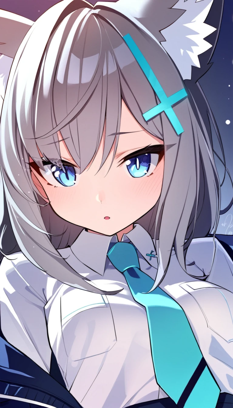 One Girl, Year of the Fox, Shiroko, Blue Archive, tie, love me, naive, Anime Style