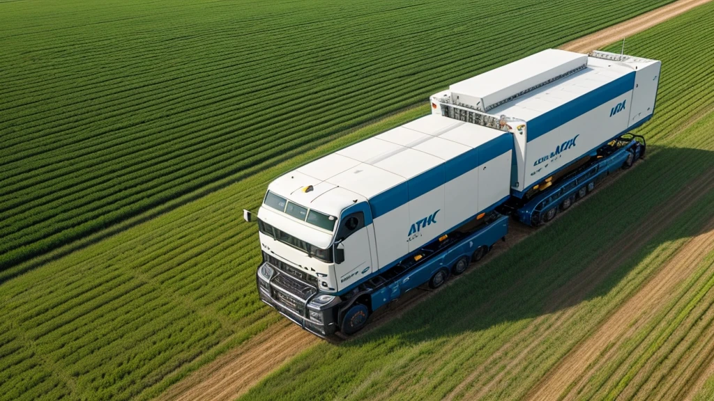 Generate a high-resolution conceptual image showcasing RTK technology. The scene should depict a drone in the air delivering cargo while an agricultural machine works on the farmland below. The overall style should be simple yet sophisticated, emphasizing the precision and innovation of positioning technology.
Additional Parameters:
Style: Futuristic, clean, and refined
Elements: Digital grids, glowing lines, high-tech icons
Lighting: Bright and natural
Color: Natural and vibrant