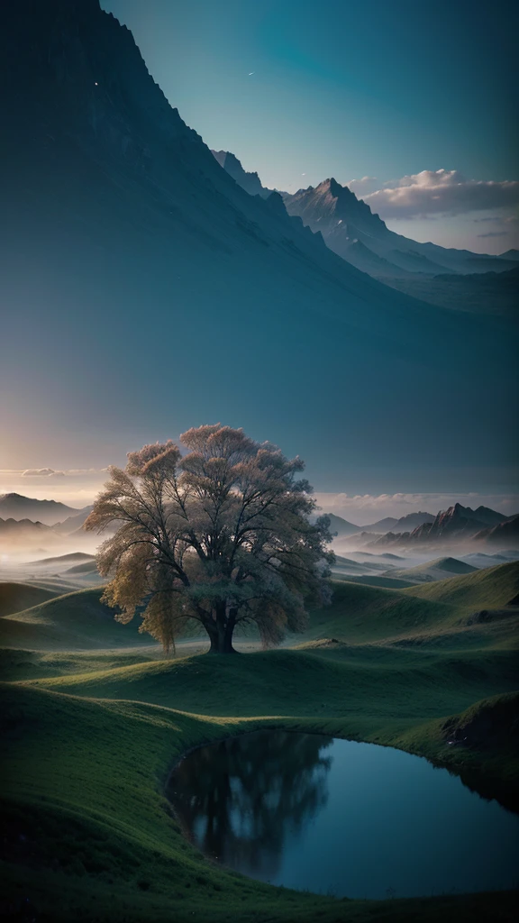 "Surreal Serenity: Explore dreamlike landscapes with a tilt-shift effect, capturing a model in ethereal beauty amidst surreal surroundings. Presented in mesmerizing 16K resolution for unparalleled clarity, this visual masterpiece immerses you in a world of enchanting tranquility."